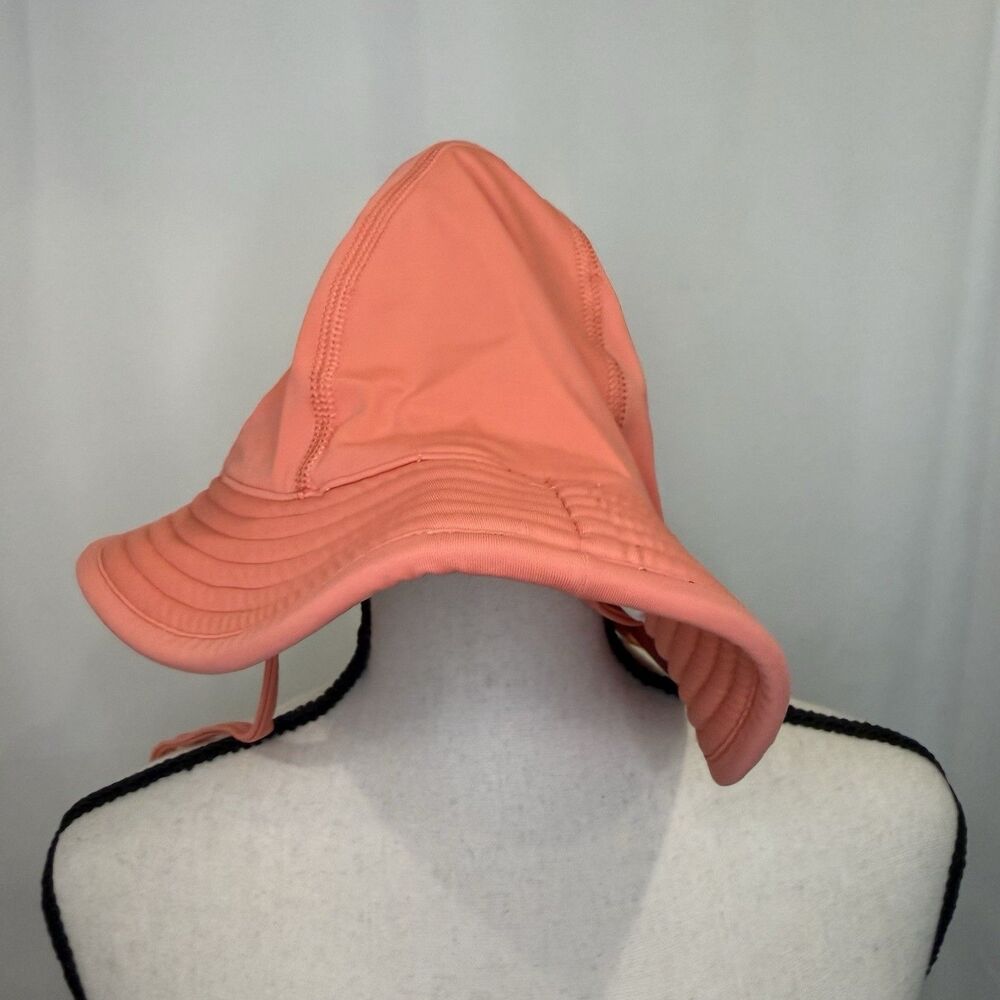 Hanna Andersson Baby Toddler Swim Hat Okeo Tex Sun Pool Coral M Tie